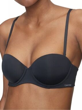 Calvin Klein Perfectly Fit Strapless Push up Bra QF5677, Women's